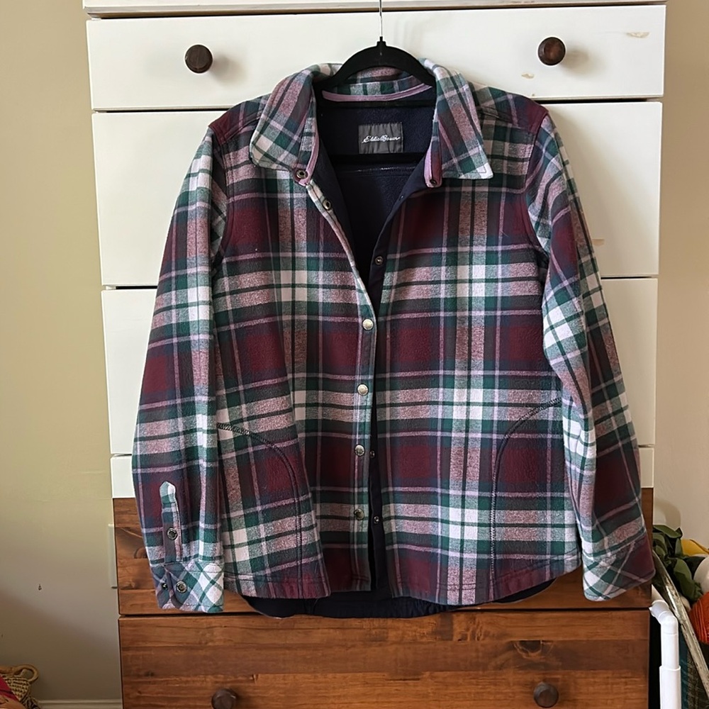 Vintage Eddie Bauer Fleece Lined Flannel Shirt